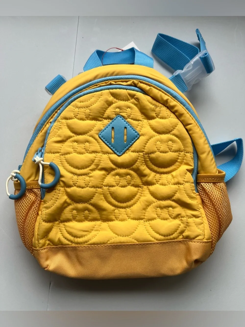 Kids' Mini Adaptive Smiley Quilted Backpack - Cat & Jack™: Softside.